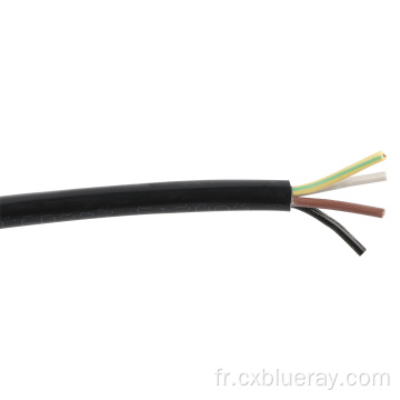 Câble cuivre pur Câble flexible RVV de haute qualité 4 Core PVC Isolation PVC Veste isolée 2 cœurs 3Core 4core 5core